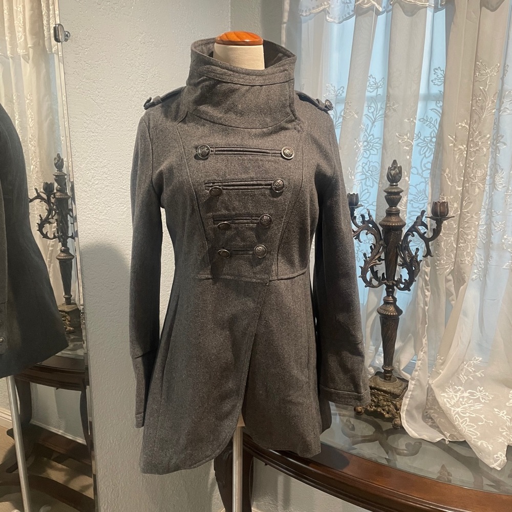 Zara 100% wool coat